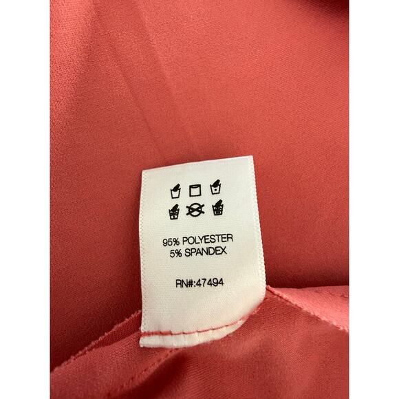 Norma Kamali Sleeveless Swing Mini Dress Coral Size Medium - Picture 5 of 7